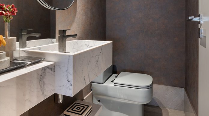 Amorim Cappellette reforma lavabo e deixa ambiente mais sofisticado