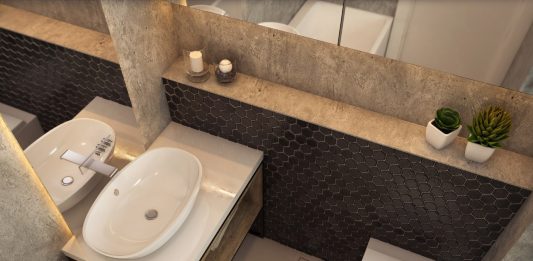 Ralos ocultos: os queridinhos em projetos minimalistas Banheiro com ralo linear oculto da linha Tiny da Elleve