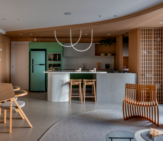 Bohrer Arquitetos assina apartamento decorado Tay Projeto Bohrer Arquitetos | Porcelanato York SGR NAT, da Portinari, aplicado no piso do apartamento