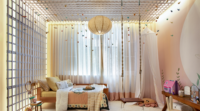 Dani Yara assina “Quarto Aconchego” na Mostra Morar Mais Ambiente Quarto Aconchego de Dani Yara