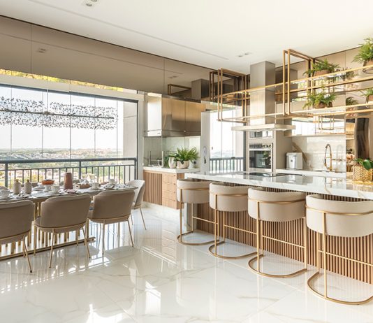 O Brilho do Sofisticado: Dourado é protagonista em projeto de Karen Trevisan para a Viva Magazine 2ª edição Projeto Apartamento no LaVie Swiss Park de Karen Trevisan