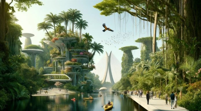 Tema da CASACOR 2025 reflete sobre sonhos coletivos e soluções sustentáveis São Paulo 2050: Marginal do Rio Pinheiros imaginada como área coletiva e multiespécie