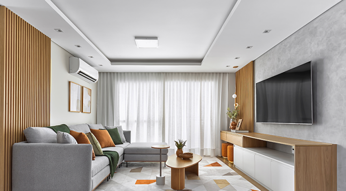 Reforma transforma apartamento de 103 m² na Água Branca em um refúgio contemporâneo Projeto por RMV Interiores | Reforma em apto de 103m²