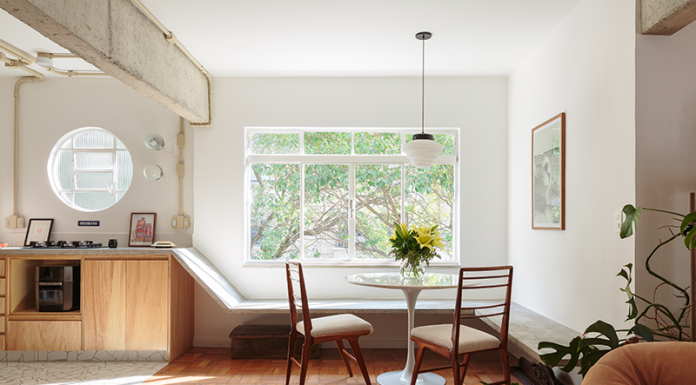 Apartamento de 70m2 traz proposta de refúgio urbano com vibe praiana Apartamento Fil | Carla Campos Cru_estudio