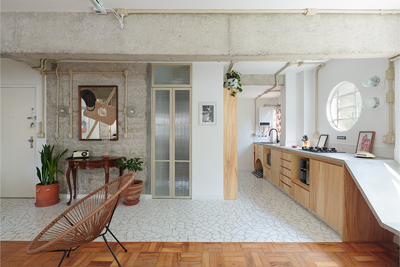 O apartamento Fil passou por uma reforma completa pela designer Carla Campos_Cru Estúdio
