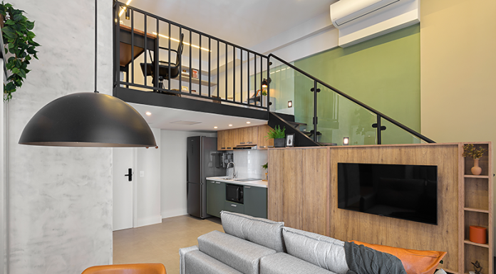 Design industrial e funcionalidade para espaço compacto na Vila Mariana Projeto: RMV Interiores |Apartamento de 31m² ganha novas funcionalidades