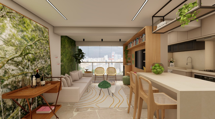 Não é apenas um detalhe: veja a importância do projeto 3D Projeto: Elisa Maretti | Entre o projeto 3D (à direita) e a versão final deste ambiente (à esquerda), a arquiteta conta sobre as mudanças significativas após a execução real do ambiente.