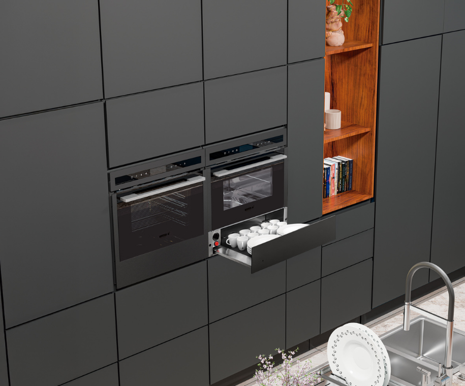 Acabamento em vidro preto é uma boa pedida para cozinhas contemporâneas – Foto: Tramontina