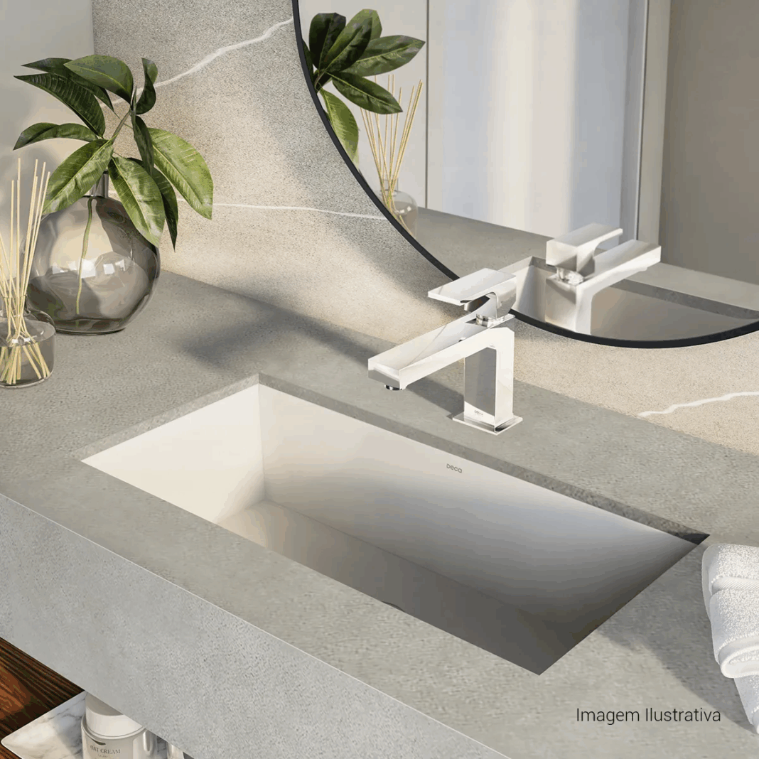 Cuba embutida valoriza a bancada e deixa o ambiente mais harmonioso – Foto: Deca