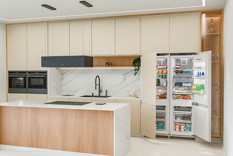 Coifa Cube Slim Isla Black Silent Tsmart 90