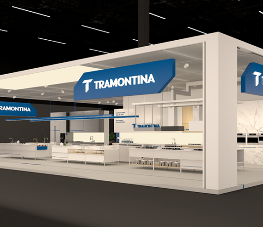 Tecnologia, design e experiência marcam a presença da Tramontina na Expo Revestir 2026 Stand Tramontina na Expo Revestir 2026