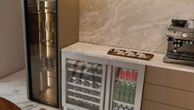 Beer center: o que é, como escolher e onde instalar Beer center pode ser combinado com adega climatizada – Foto: Tramontina