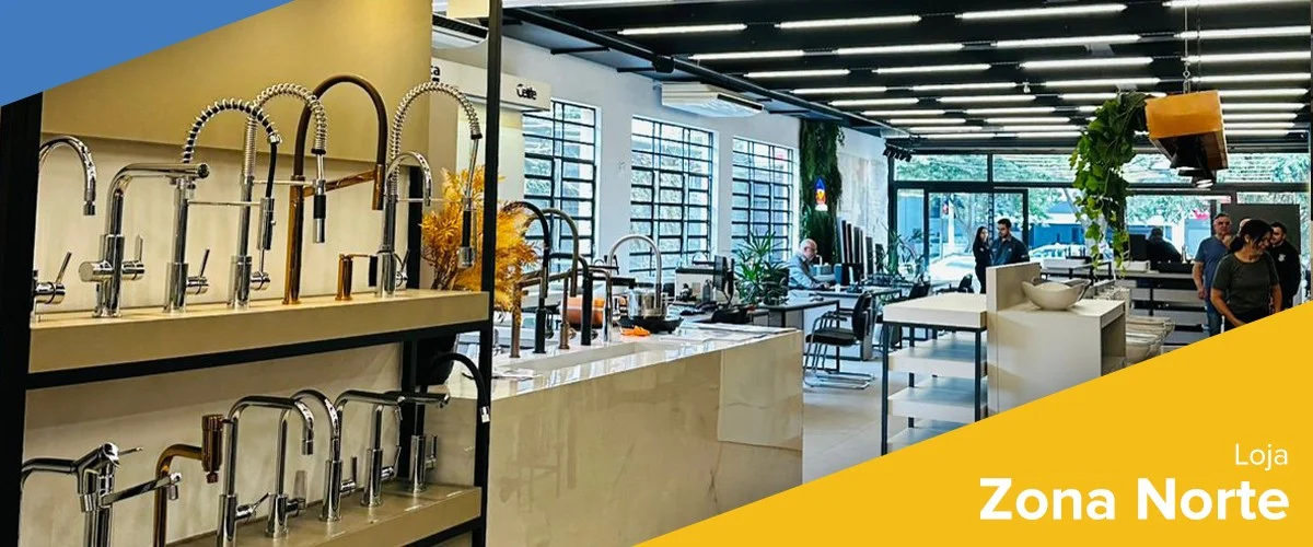 Em todas as unidades da Obra Fácil, existem displays e exposições de produtos – Foto: Obra Fácil
