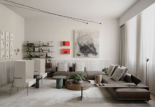 Regra 60-30-10: conheça a divisão de cores para quem vai reformar O sofá vira a segunda cor do ambiente quando tem um tom diferente do da parede – Foto: Estúdio NY18/CASACOR | Projeto: Ana Paula Paolinelli